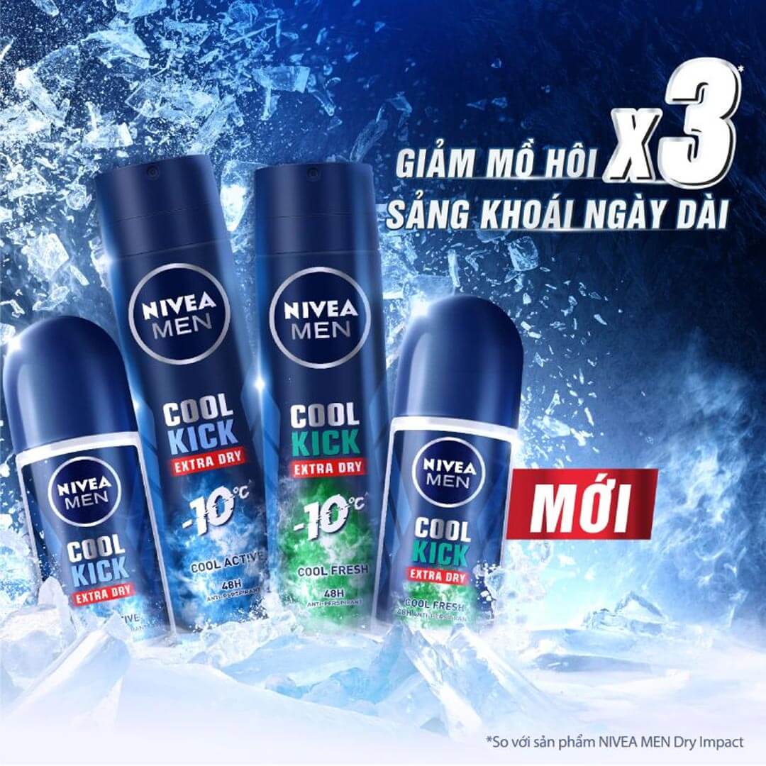Lăn khử mùi Nivea Men Cool ick