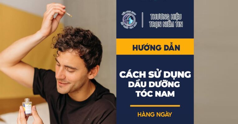 CÁCH SỬ DỤNG Dầu dưỡng tóc nam