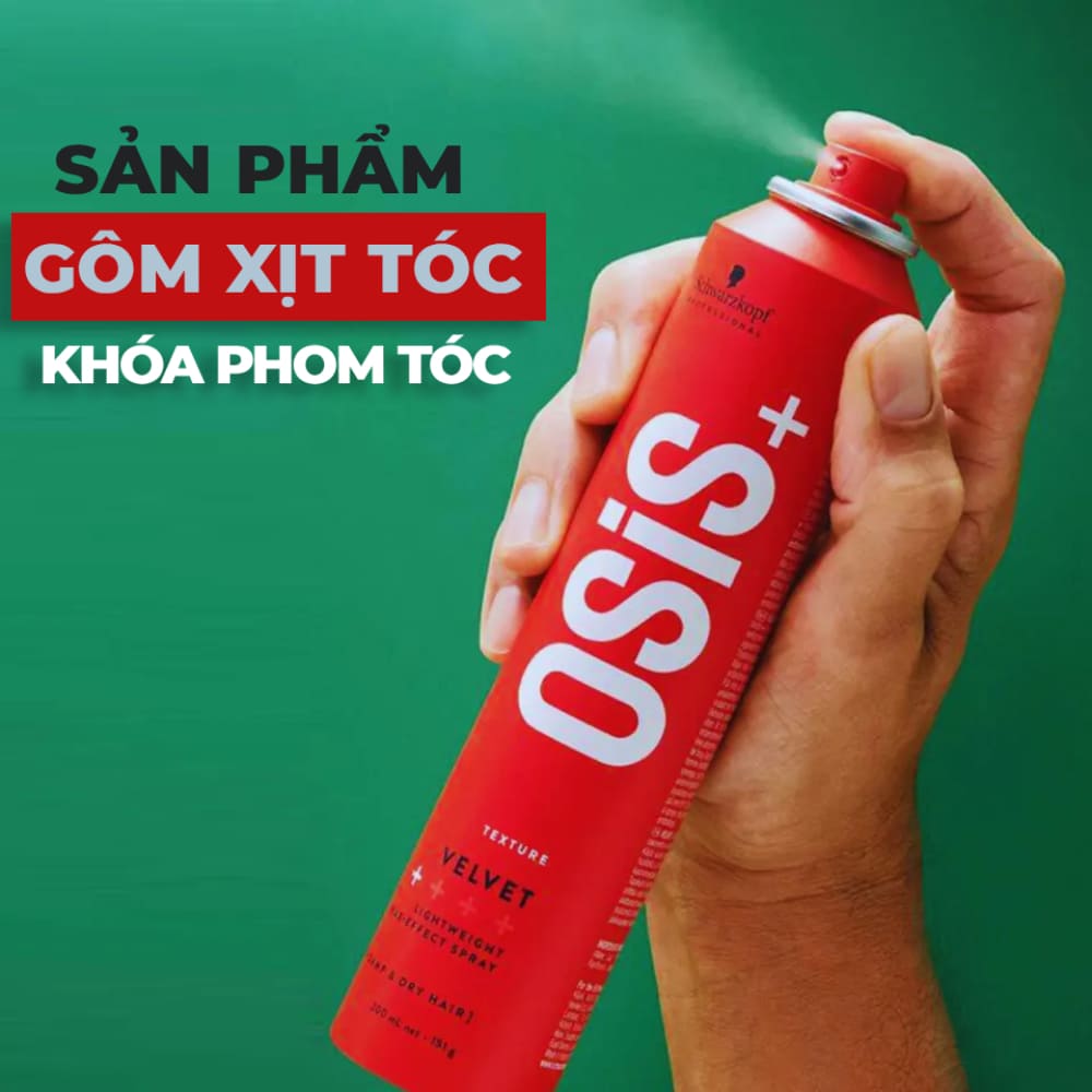 Gôm xịt tóc nam nữ và đặc tính