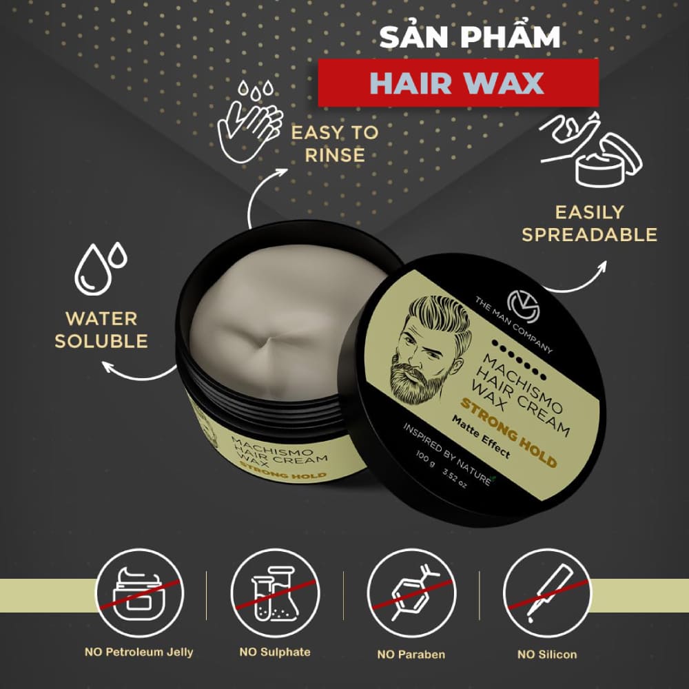 Wax vuốt tóc là gì? Đặc điểm của Wax vuốt tóc