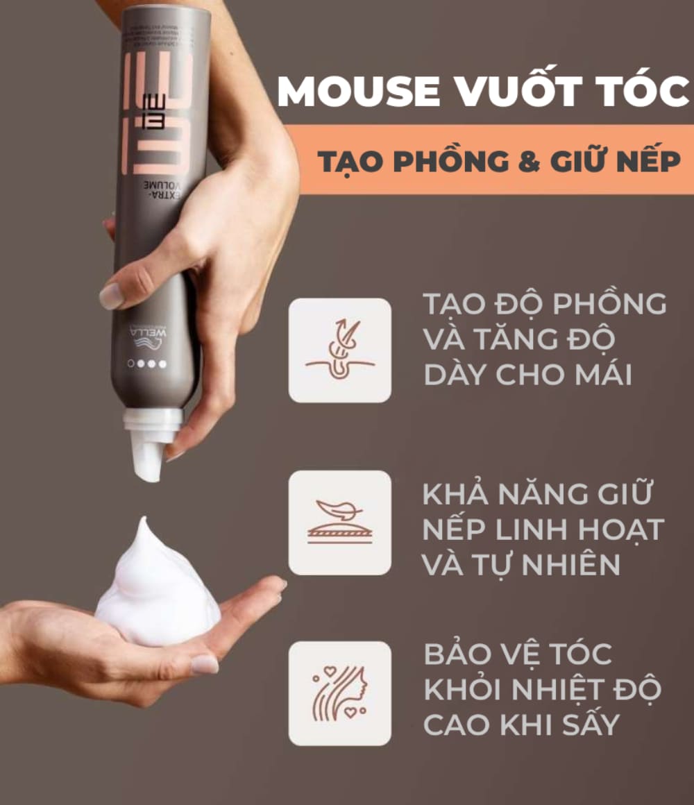Mousse tóc giữ nếp