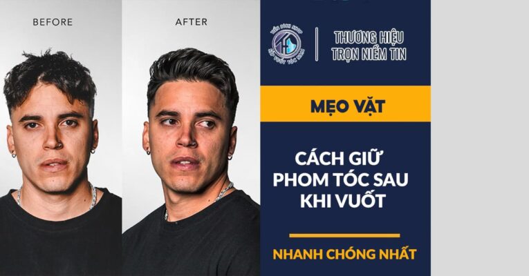cách giữ phom tóc sau khi vuốt đơn giản