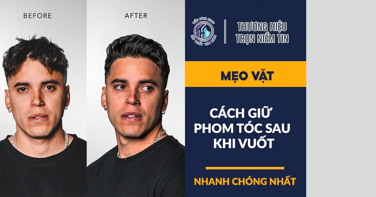 cách giữ phom tóc sau khi vuốt đơn giản