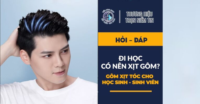 đi học có nên sử dụng gôm xịt tóc